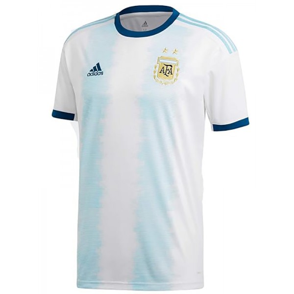 Argentina home retro jersey soccer uniform men's first football kit tops sport shirt 2019